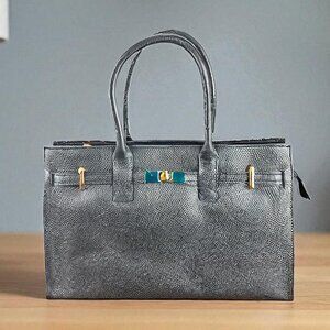 Women’s Handbag Designer Italian Leather – Ama Black